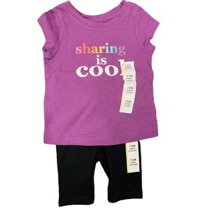 Sharing is Cool T-shirt/Capri Set